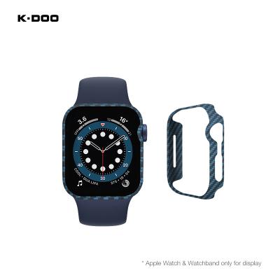 China K-Doo Lightweight Ultra Thin and Lightweight Watch Case Real Carbon Fiber Material (Made in Kevler) for Apple Watch 40mm/44mm/41mm/45mm for sale