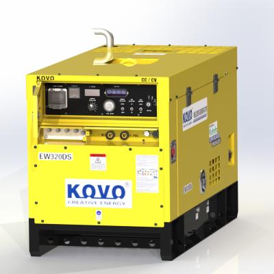 China KOVO Portable Diesel Welder/Generator EW320DST High Frequency and BRUSHLESS Engine for sale