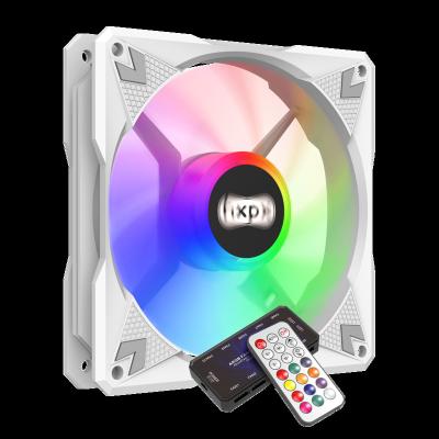 China Computer Case/CPU Cooling OEM King Kong F-KK12 120mm Fan PC Case Lil Fan Heatstick PC Computer Fan 6 PIN With RF Control White Exterior ARGB set LED for sale