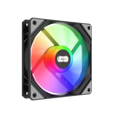 China Computer case/CPU cooling wholesale custom logo fan PC computer fan halo LED chassis fan double factory price for sale