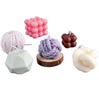 China Fusimai Viable Mold Molds Silicone Big Big Rubik's Cube Magic Ball Bubble Candle Mold for sale