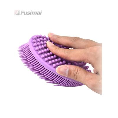 China Environmental Protection Children's Hair Silica Gel Massage Brush Hair Care Shampoo Bath Brush Hair Cleaning Shampoo Comb Silicone Soft Products for sale