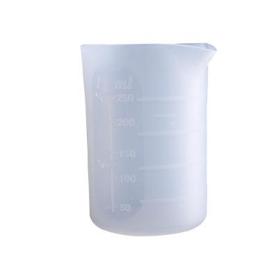 China Viable Washable Silicone Measuring Silicone Measuring Cup 250mI Silica Gel Measuring Cup for sale