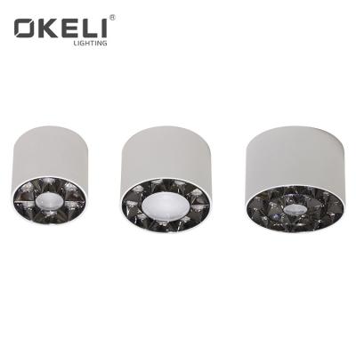 China Modern Black White Aluminum Die Casting OKELI SMD 8W 14W 20W Ceiling Mounted Led Downlight for sale