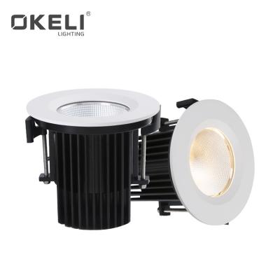 China OKELI Household Modern High Quality Hot-selling Aluminum 12W 18W 28W COB Recessed LED DownLight for sale