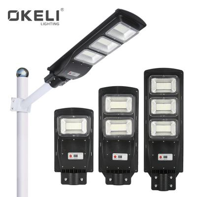 China Outdoor OKELI road for square garden waterproof 20w 40w 60w integrated all in one led solar street light for sale