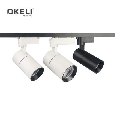 China Modern OKELI Led Track Light Fixture Aluminum Housing Magnetic Led Track Light 10W 20W 30W For Art Exhibition Lighting for sale