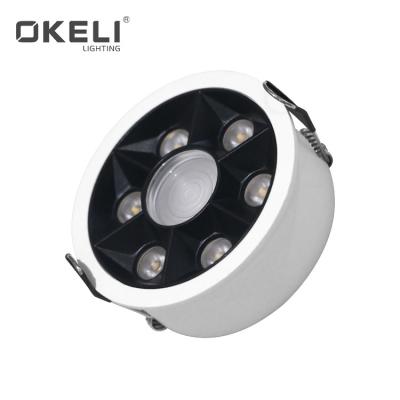 China PF OKELI High Top Commercial Indoor Die Casting Die Casting New Style Aluminum 8W SMD Desk Recessed LED Spot Light for sale