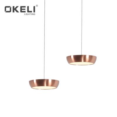 China OKELI Modern Simple Design Bedroom Ceiling Hang 12w 18w 24w LED Modern Residential Pendant Light for sale