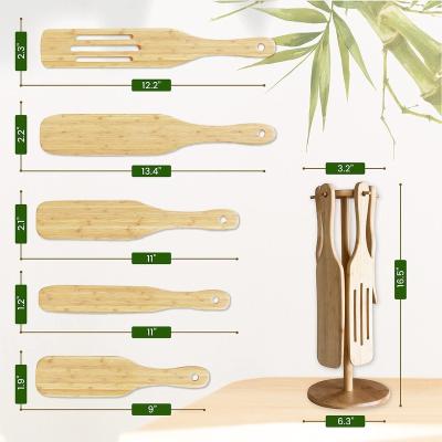 China 4 Pcs Eco-Friendly Traditional Wooden Spurtle Cookware Set Wooden Cookware Sets Cookware Set Kitchen Utensils For Baking for sale