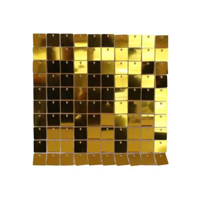 China Not easy to fade the wind to activate shimmer Live Sequin Wall For Event wedding festival background wall decoration for sale