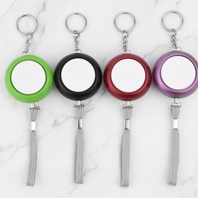 China OEM Self-Defense Recharge 130db Security Alarm Key Chain Anti Attack Elder Personal Rape Rescue Personal Alarm Black LED for sale