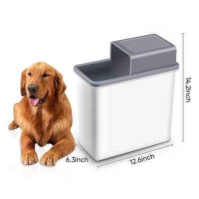 China JOYBOS Stocked Trash Can 14 Liter / 3.7 Gallon Privacy Plastic Container White Home Wastebaskets for sale