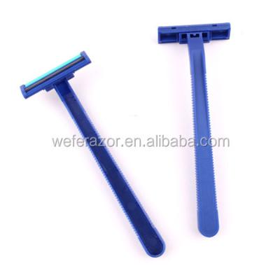 China Twin Blade Razor Blade Stainless Steel Disposable Shaving Razor for sale