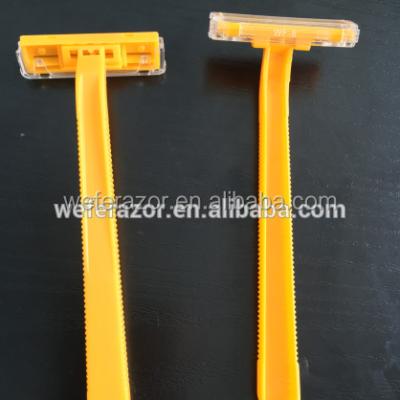 China Twin blade disposable razor stainless steel twin razor. imported blade for best use for sale