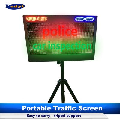 China portable tranffic display screen outdoor tranffic led display outdoor tranffic led display screen easy to carry P10 led display for sale