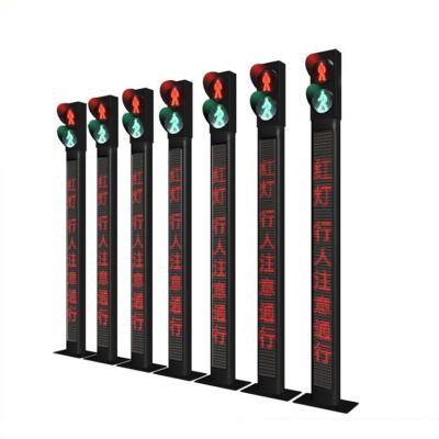 China Traffic complex integrated pedestrian crossing traffic light controller display crosswalk signal traffic lights for sale