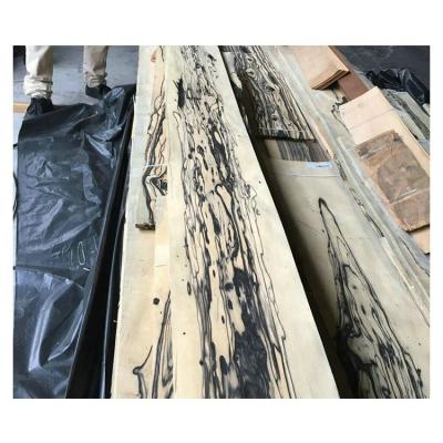 China New Furniture Item Crown Macassar Mexico Ebony Veneer Black And White Leaf Engineered Wood Veneer zu verkaufen