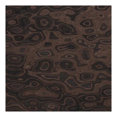 China Furniture Engineered Ebony Veneer Macassar Mexico Ziricote Burl Veneer For Fancy Plywood for sale