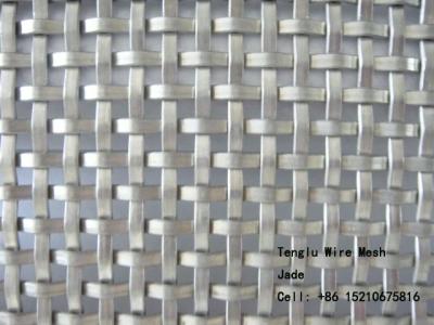 China Flat Wire Square Wire Mesh for Decorative/Flat Wire Woven Mesh/Decorative Crimped Wire Woven Mesh for sale