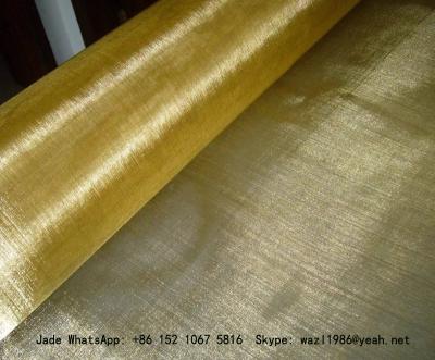 China Plain Weave Brass Filter Wire Mesh/Wire Cloth Used for Making Filters for sale