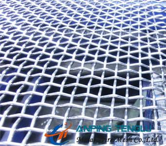 China Stainless Steel Plain Crimped Wire Mesh/Screen 5mm to 100mm Hole for sale