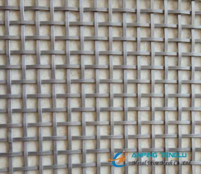 China Flat Wire Decorative Metal Mesh for Interior/External Building Design for sale