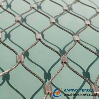 China Stainless Steel X-Type Ferruled Mesh With SS316 for Architectural or Fencing for sale