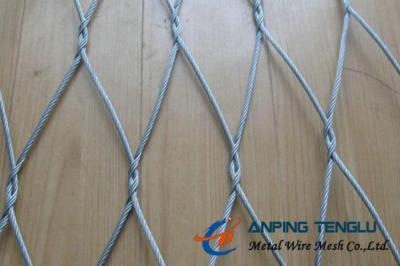 China Stainless Steel Cable Knotted Mesh With AISI304, 304l, 316, 316l Cable for sale