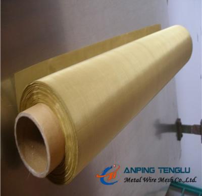 China 250mesh, 300mesh, 325mesh, 400mesh, 500mesh Twill Weave Brass Wire Mesh for sale