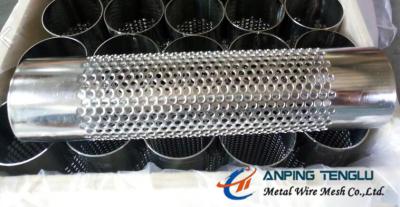 China Stainless Steel Round Hole Perforated Cylinder Used for Filtration Industry en venta