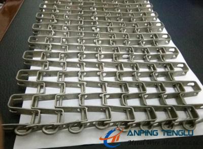 China Stainless Steel Horseshoe Mesh Conveyor Belt, for Heavy Goods Conveyor for sale