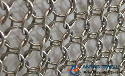 China Stainless Steel Ring Mesh Curtain Used in New Building Decoration Mesh for sale