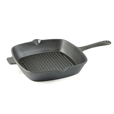 China SJP109 Minimalist Cast Iron Gas Griddles Restaurant Indoor Nonstick Pan and Pans Grill Equipment Chinese Square for sale