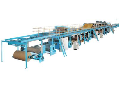 China Corrugated box making machine / steam Heating 3 Ply Corrugated Paperboard Production Line for sale