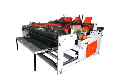 China Press Carton Folding And Gluing Machine , Semi - Auto Folder Gluer Machine for sale