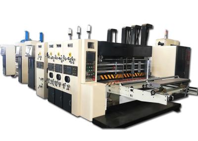 China 1224 Corrugated Cardboard Printing Slotting Die Cutting Machine Folder Gluer Inline for sale