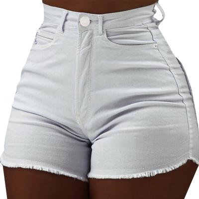 China 2022 QUICK DRY hot sale fashion pants bodycon women jeans solid color denim shorts skinny shorts for women for sale