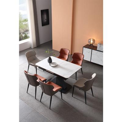 China New Design Extendable Rectangular Dining Room Furniture Modern Extendable Dining Table Dining Table for sale