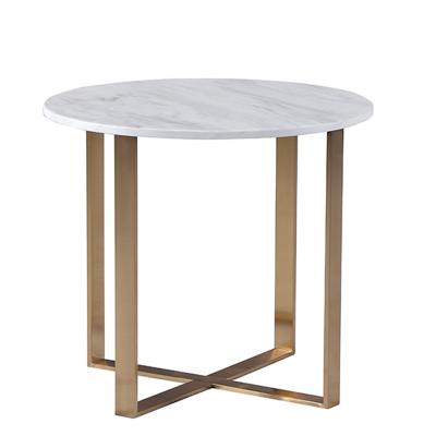 China Expandable Round Round Tray Metal End Table Outdoor Steel Frame Small End Table Bedroom Night Stand for sale