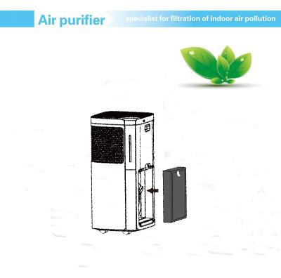 China 325mm 100m2 900m3/H Silent Night Air Purifier for sale