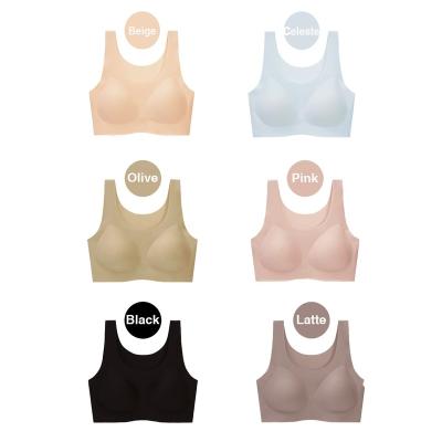 China One piece sexy strapless bra with seamless pads lift up bra yoga sports 3size 6colour women wireless bras for sale