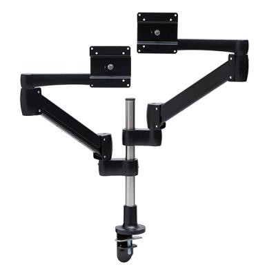 China Factory Provide Dual LCD Dual Monitor Arm Desk Mount With Gas Shock for sale