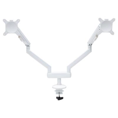 China Dual arm with 360 degree rotation freely desk mount monitor riser for sale