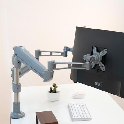 China Flexible space save gas spring folding lcd monitor arm for sale