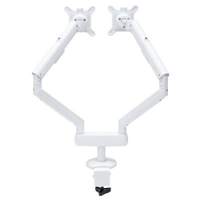 China Top sale custom monitor arm stand adjustable mounted on the table LCD computer monitor two arms for sale