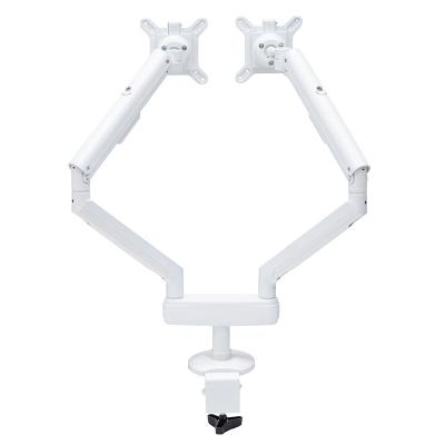 China Custom great price monitor arm aluminum adjustable computer holder double monitor arm for sale