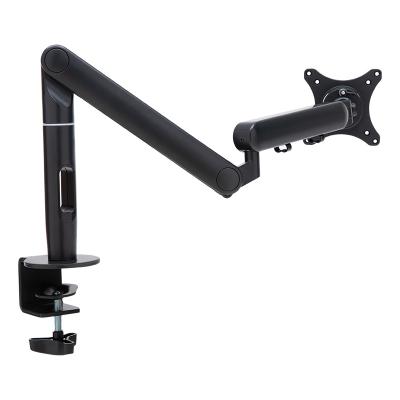 China Hot Sale High Quality Aluminum Black Computer Stand Monitor Arm Desktop Mounting Bracket for sale