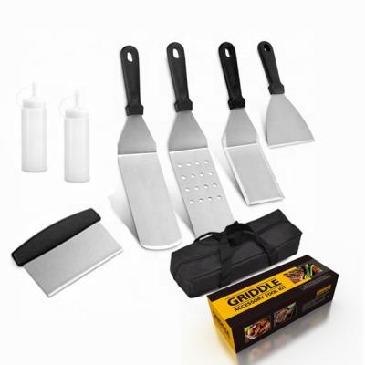 China Easily Cleaned BBQ Grill Tool Kit Stainless Griddle Accessories Set On Amazon Hot Sale for sale