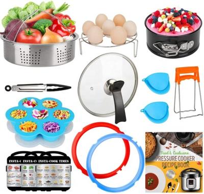 China Instapot Viable Accessory Bundle Compatible with 3 Quart Instant Pot Include Steamer Basket, Cheesecake Pan, Pressure Cooker Lid for sale